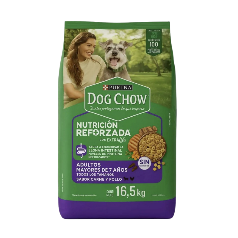 Alimento Dog Chow Senior Adultos +7 Longevidad 16,5 kg
