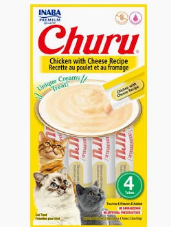 Golosinas Churu para gatos sabor pollo, carne y queso de la marca Mundotito, en paquete de descarga_3.webp