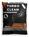 Arena para gatos Mundotito Turbo Clean 20 kg aroma café, con textura absorbente y aroma suave, en bolsa resistente.