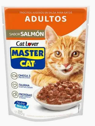 Master Cat Trocitos Jugosos Salmon 85gr.