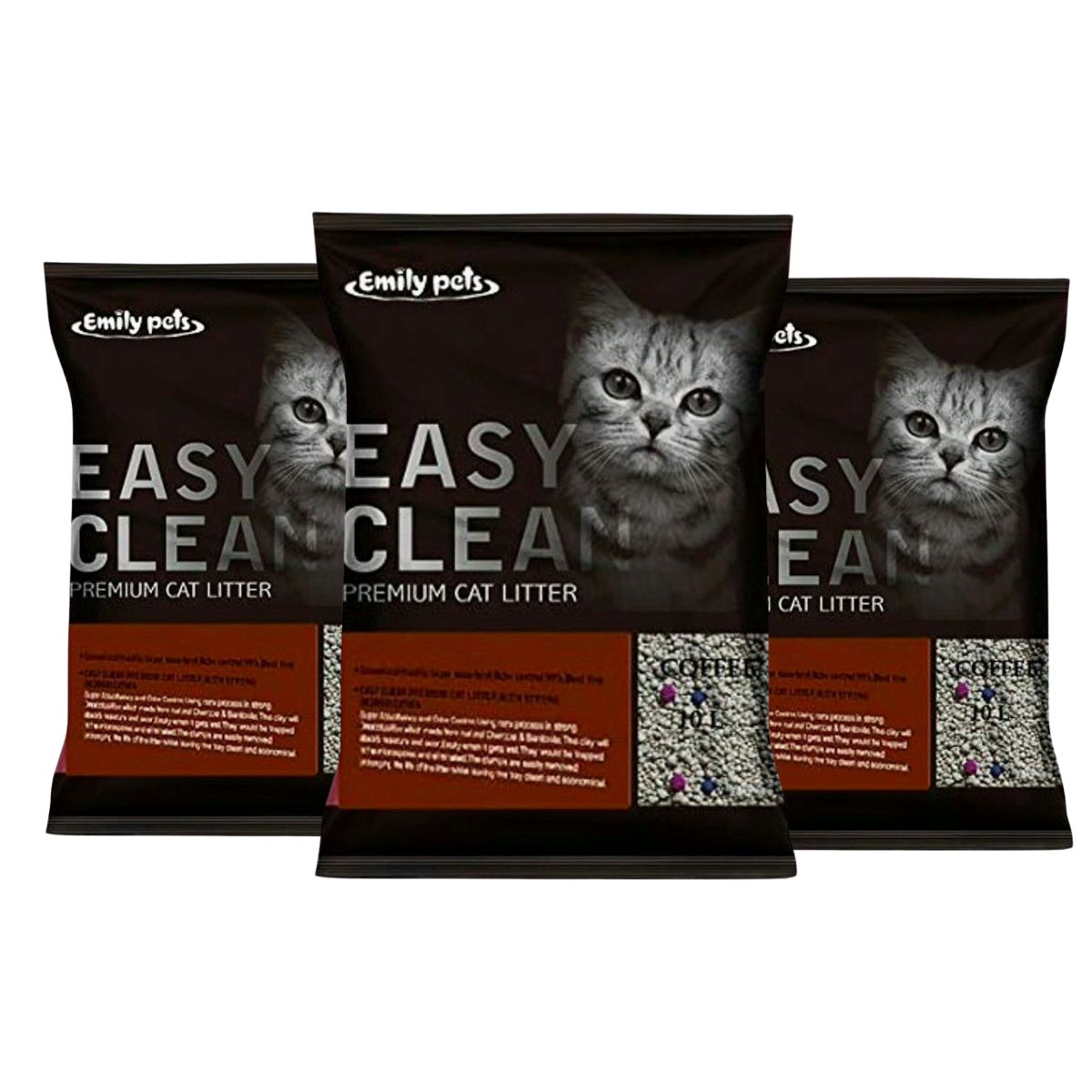 Pack Ahorro Arena Easy Clean 24 kg (3x8 kg) - Café Pack Ahorro Arena Easy Clean 24 kg (3x8 kg) - Café - Imagen 1