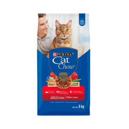 Alimento para Gatos Cat Chow 8 kg - Sabor Carne | Purina