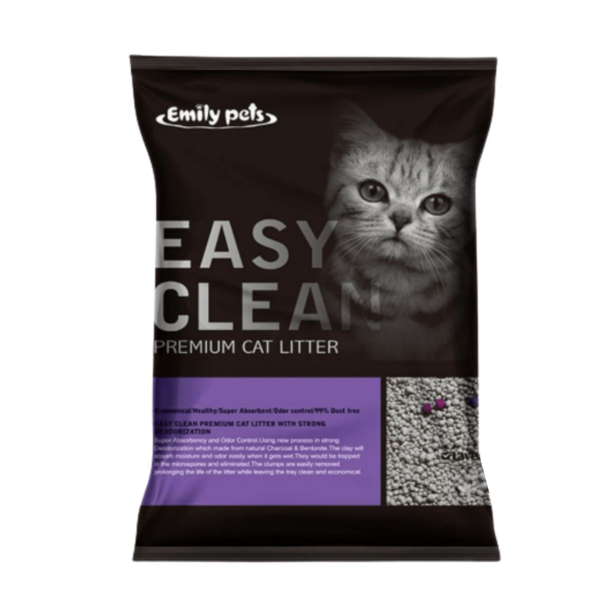 Arena para Gatos Easy Clean 20 kg - Aroma Lavanda Bolsa Easy Clean 4kg. Lavanda - Imagen 1