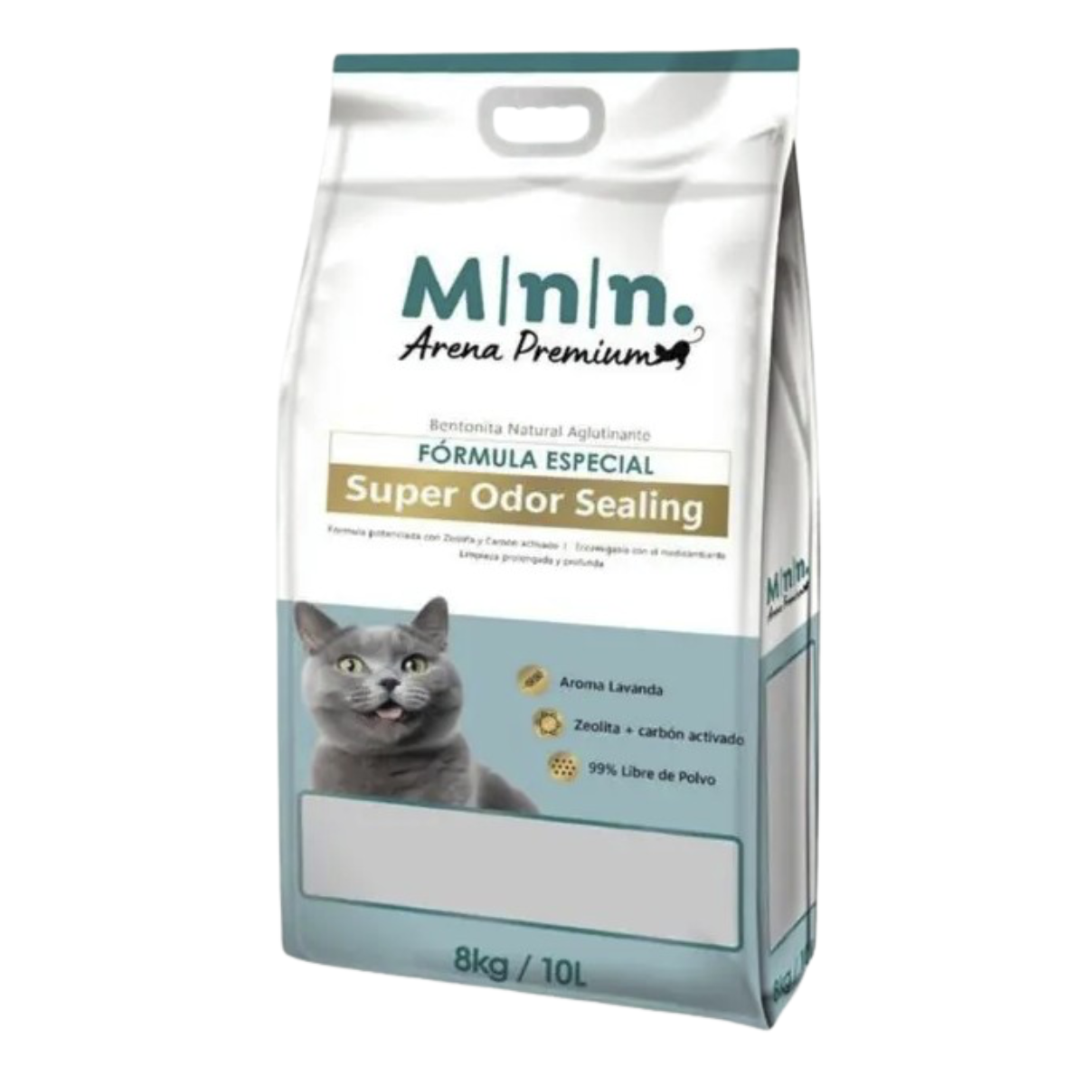 Arena para Gatos Minino Super Odor 10 kg - Aroma Lavanda Arena para Gatos Minino Super Odor 8 kg - Aroma Lavanda - Imagen 1