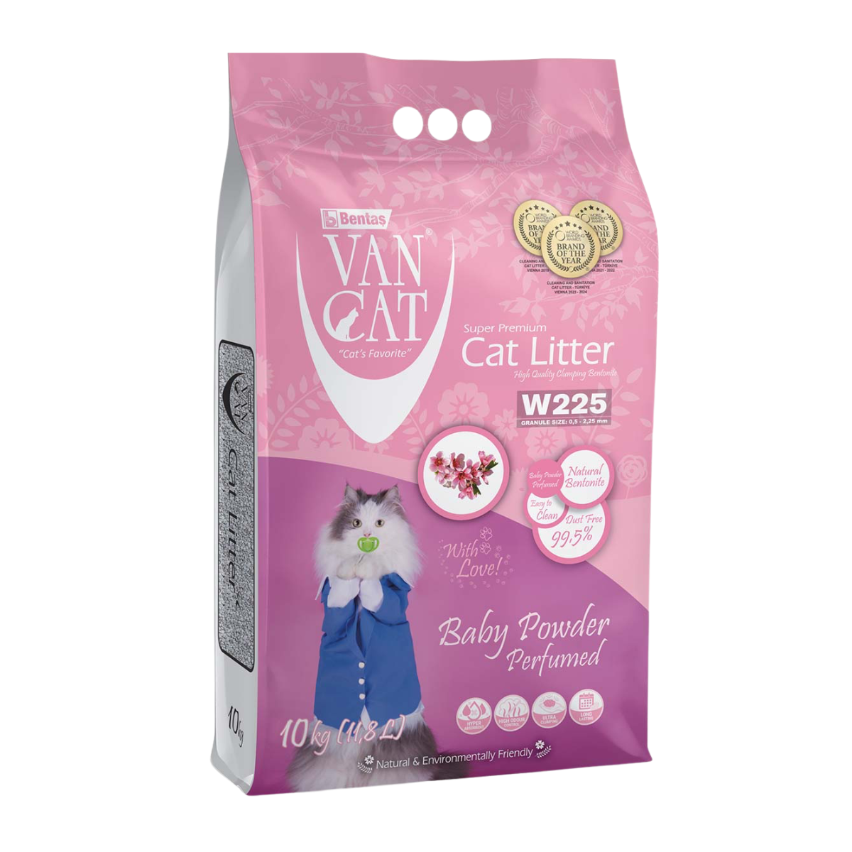 Arena para Gatos Van Cat 10 kg – Aroma Baby Powder Arena para Gatos Van Cat 10 kg - Aroma Baby Powder - Imagen 1