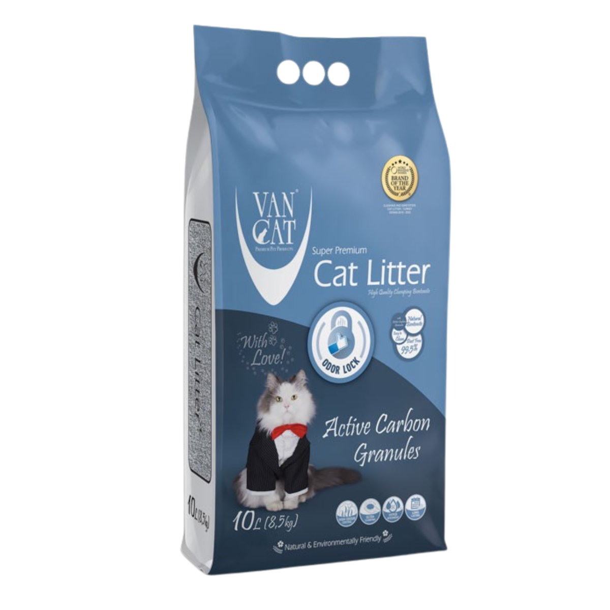 Arena para Gatos Van Cat 10 kg – Aroma Carbón Activo Arena para Gatos Van Cat 10 kg - Aroma Carbón Activo - Imagen 1