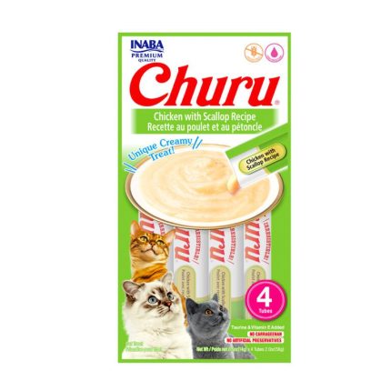 Churu Snack Cremoso para Gatos - Pollo con Ostión