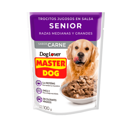 Master Cat Trocitos Jugosos Senior 85gr.
