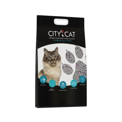 Arena para Gatos City Cat 4 kg - Aroma Lavanda