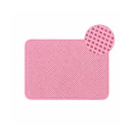 Alfombra Atrapa Arena para Gatos - Color Rosado 55x75 cm