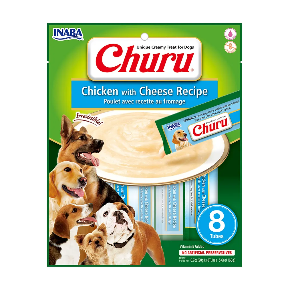 232 Churu Snack Cremoso para Perros - Pollo con Queso - Imagen 1