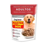 Master Dog Trocitos Jugosos  Ad. Raz. Peq. Carne 100gr.