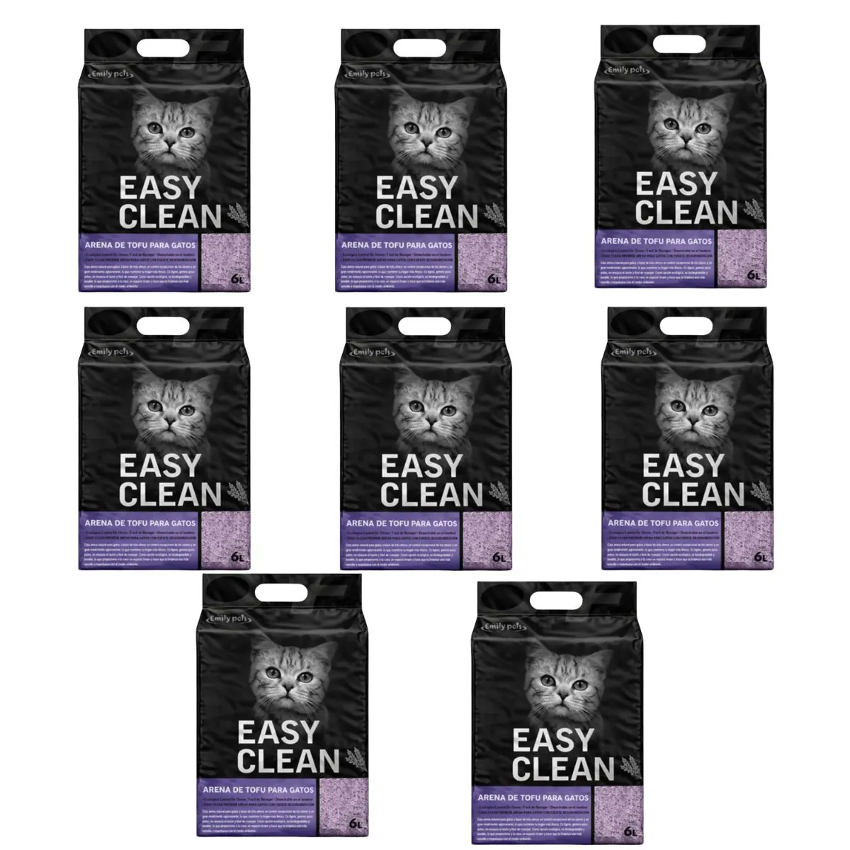 318 Arena de Tofu Easy Clean 16 kg - Lavanda - Imagen 1