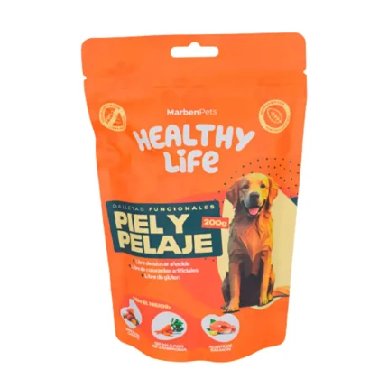 Galletas Healthy para Perros Piel y Pelaje 200 grs