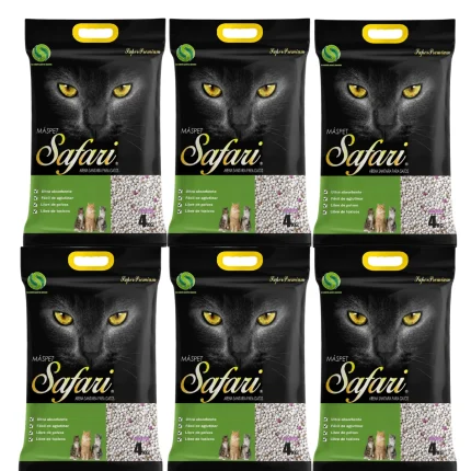 Pack Ahorro Arena Safari 24 kg (6x4 kg) - Aroma Manzana