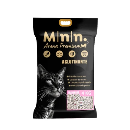 Arena para Gatos Minino 4 kg - Aroma Talco Bebé