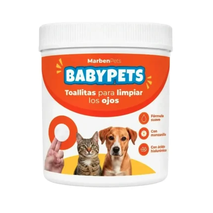 Toallitas Baby Pets para Mascotas - Limpieza de Ojos