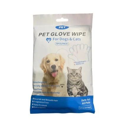 Toallitas Pet para Perros y Gatos - Tipo Guantes