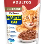 Master Cat Trocitos Jugosos para Gatos 85g - Sabor Carne