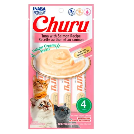Churu Snack Cremoso para Gatos - Atún con Salmón