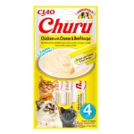 Churu Snack Cremoso para Gatos - Pollo, Carne y Queso