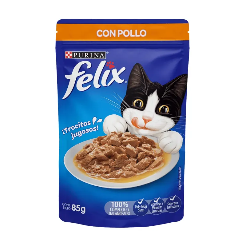 SACHET FELIX CLASSIC GATITOS CON CARNE PURINA 85 G