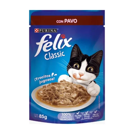 Sachet para Gatos Felix 85g - Sabor Pavo