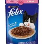 Sachet para Gatos Felix 85g - Gatitos Sabor Carne
